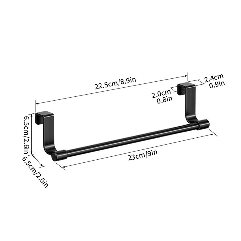 Kitchen Cabinet Towel Rack Space-saving Dishcloth Holder Home Qme S2