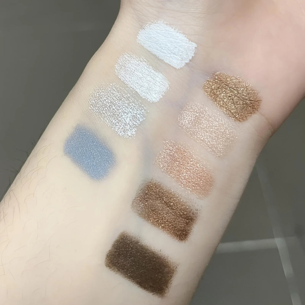 Waterproof Eyeshadow Stick 9 Pearlescent Shades Metallic Glitter Qme