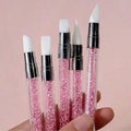 5-Piece 3D Nail Art Double-headed Silicone Pen Embossing Powder Qme 5pcs
