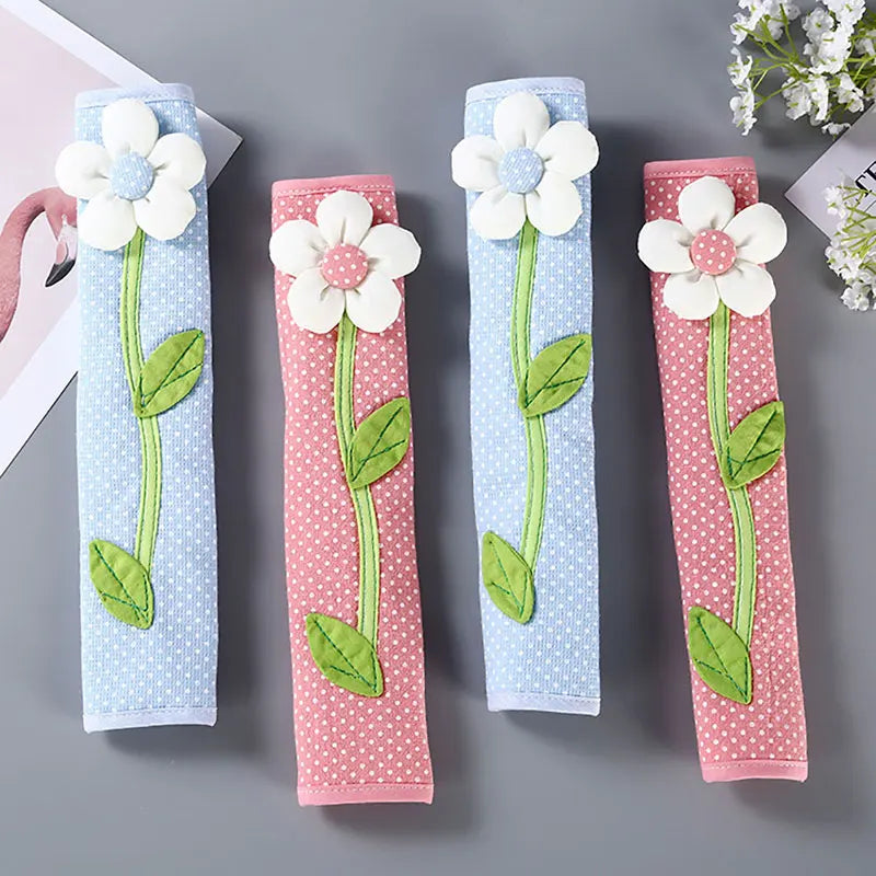 Cloth Handle Cover Door Fridge Knob Cotton Refrigerator Gloves Qme