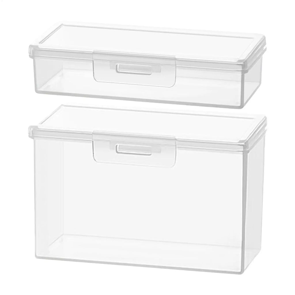 Cotton Swab Container Small Earring Organizer Small Transparent Cotton Ball Holder Portable Cotton Swab Holder Case Qme