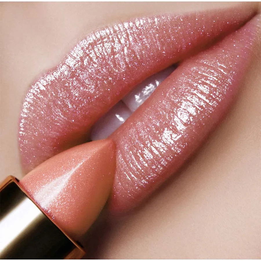 Metallic Lipstick Longlasting Glitter Lip Glaze Waterproof Moisturize Qme