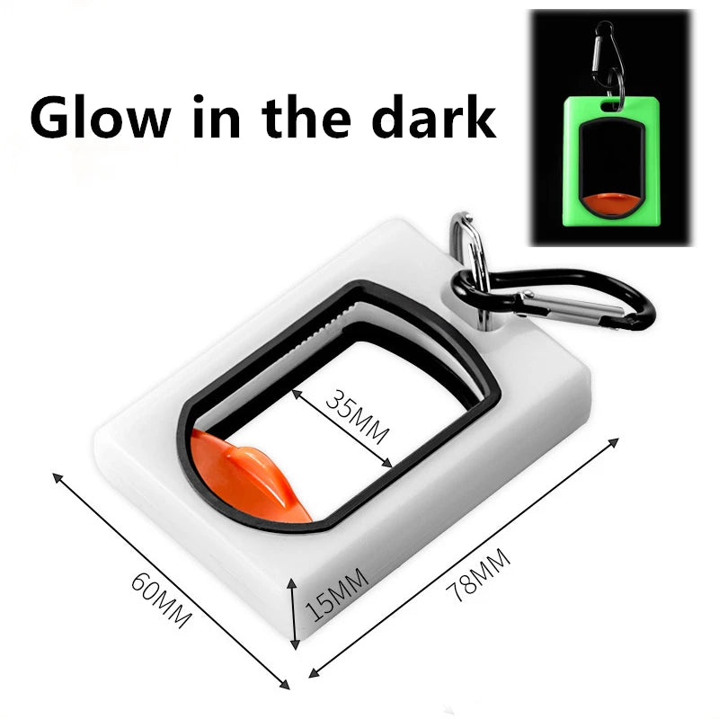 Round Square Fluorescent Cable Tie Organizer Cable Tie Holder Portable Cable Tie Storage Tool Electrical Wire Tie Organizer Qme Fluorescent Square 3Pcs