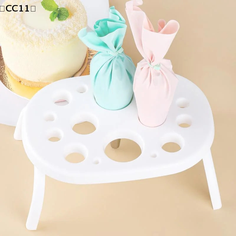 Foldable Pastry Bag Stand Cake Decorating Tools Icing Piping Holder Qme
