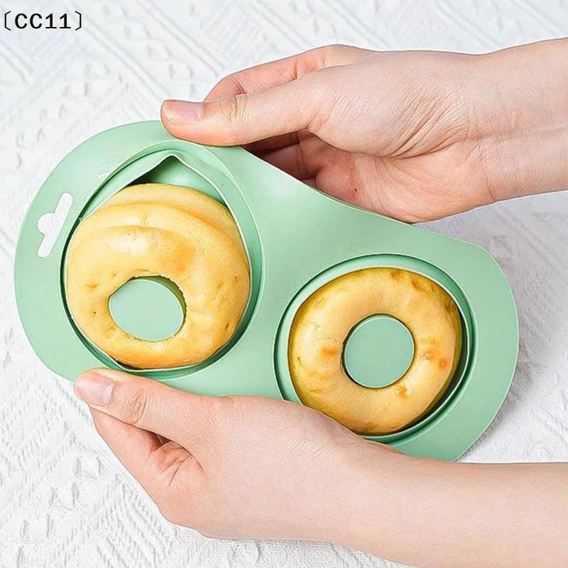 2 Cavity Heart Round Lace Grooved Baking Mousse Cake Pudding Dessert Qme