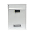 Modern Wall Mailbox Rainproof Hanging Secured Postbox Stainless Steel Mailbox for After Hours Deposits Qme Modern Wall Mailbox