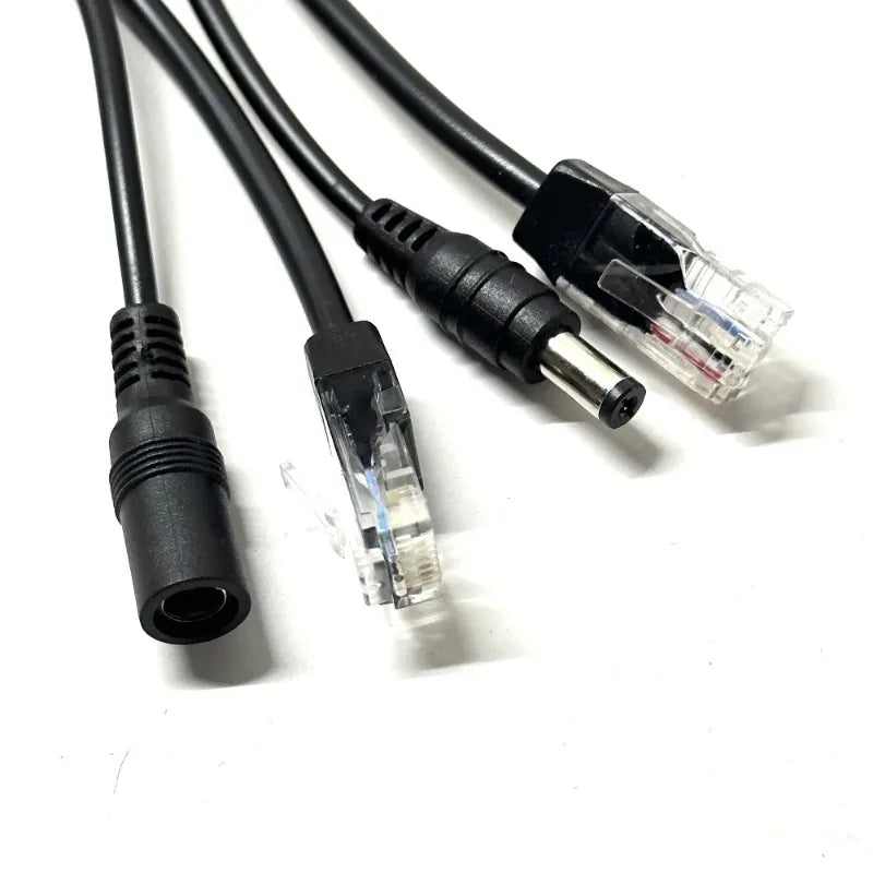 2PCS POE Splitter Power Supply Module Network Power Supply Waterproof POE for Cameras 12V Ethernet Extender Qme