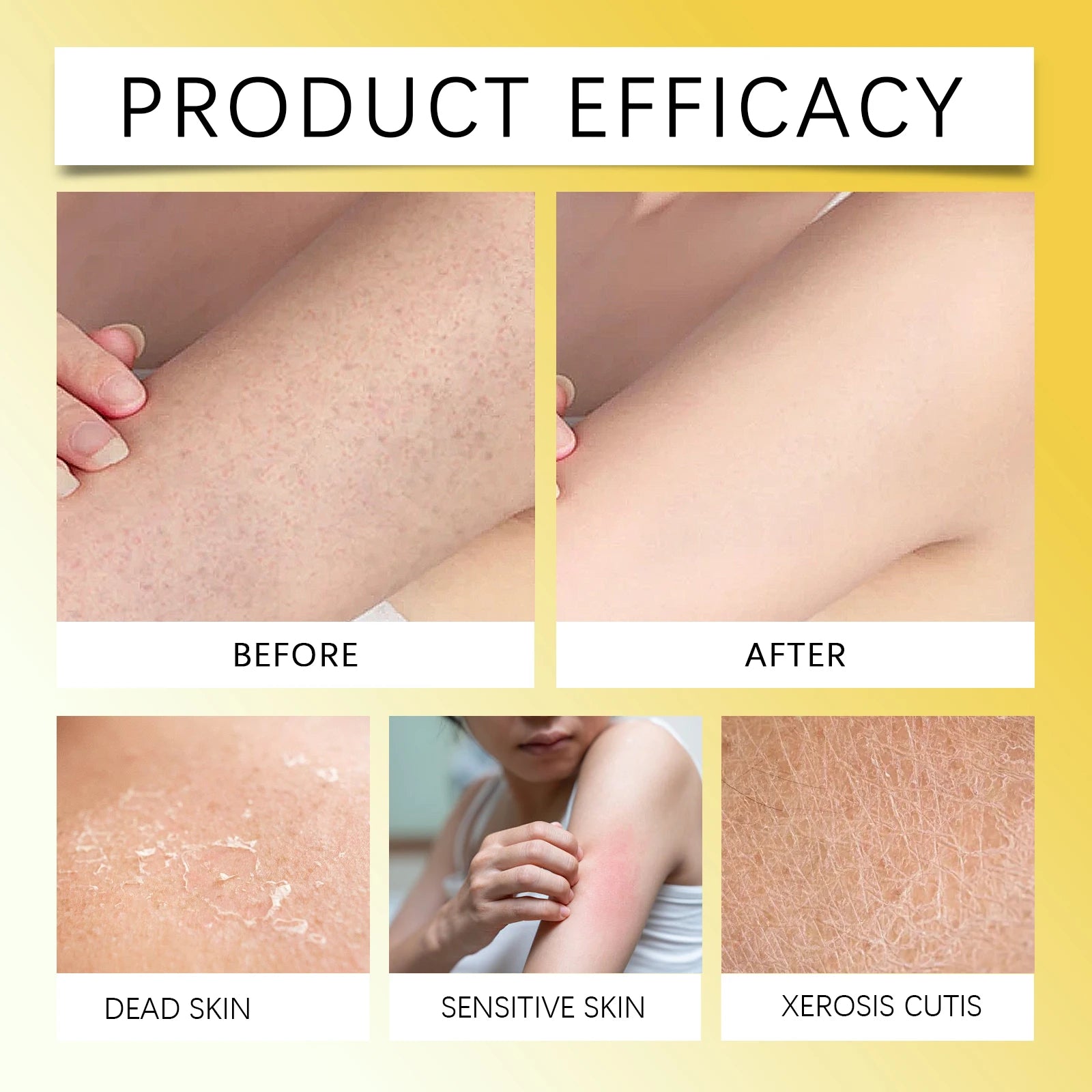 Body Scrub Cream for Bath Shower Deep Cleaning Whitening Exfoliating Removal Melanin Repair Brighten Moisturizing No Tight Qme