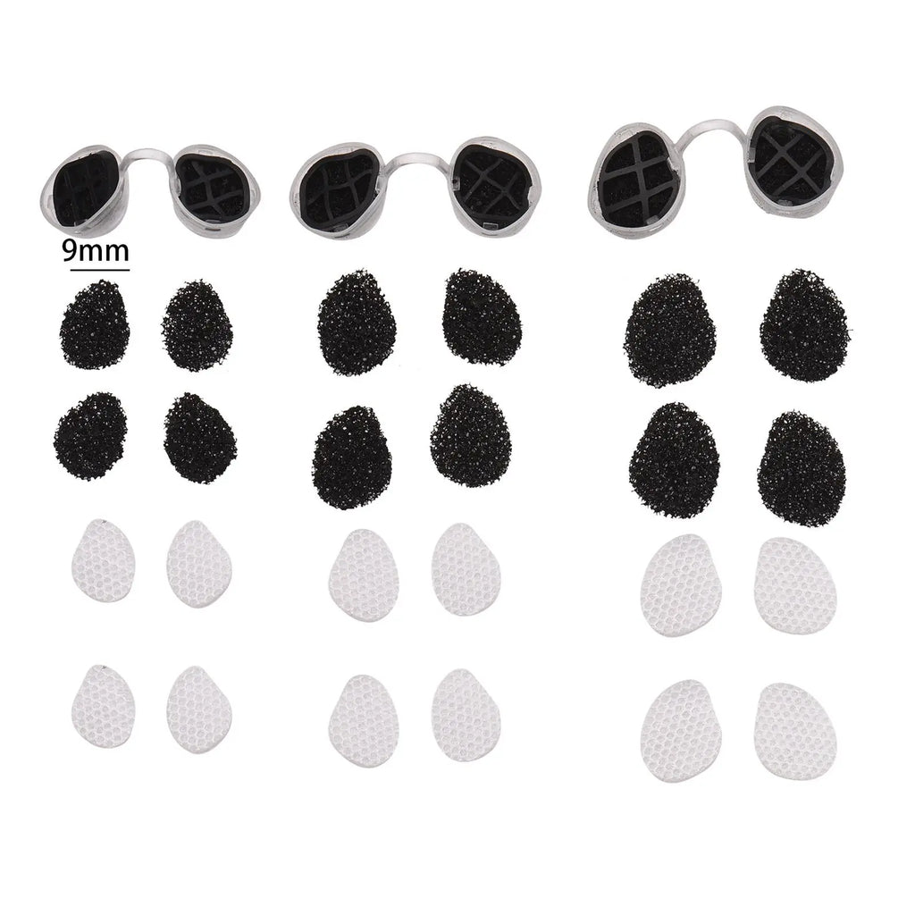 Activated carbon dual protection series invisible nasal filter with one pair of S/M/L sizes Qme