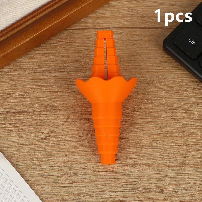 Bottle Emptying Reusable Liquid Transfer Connector No Waste Funnel Qme 1pcs Orange