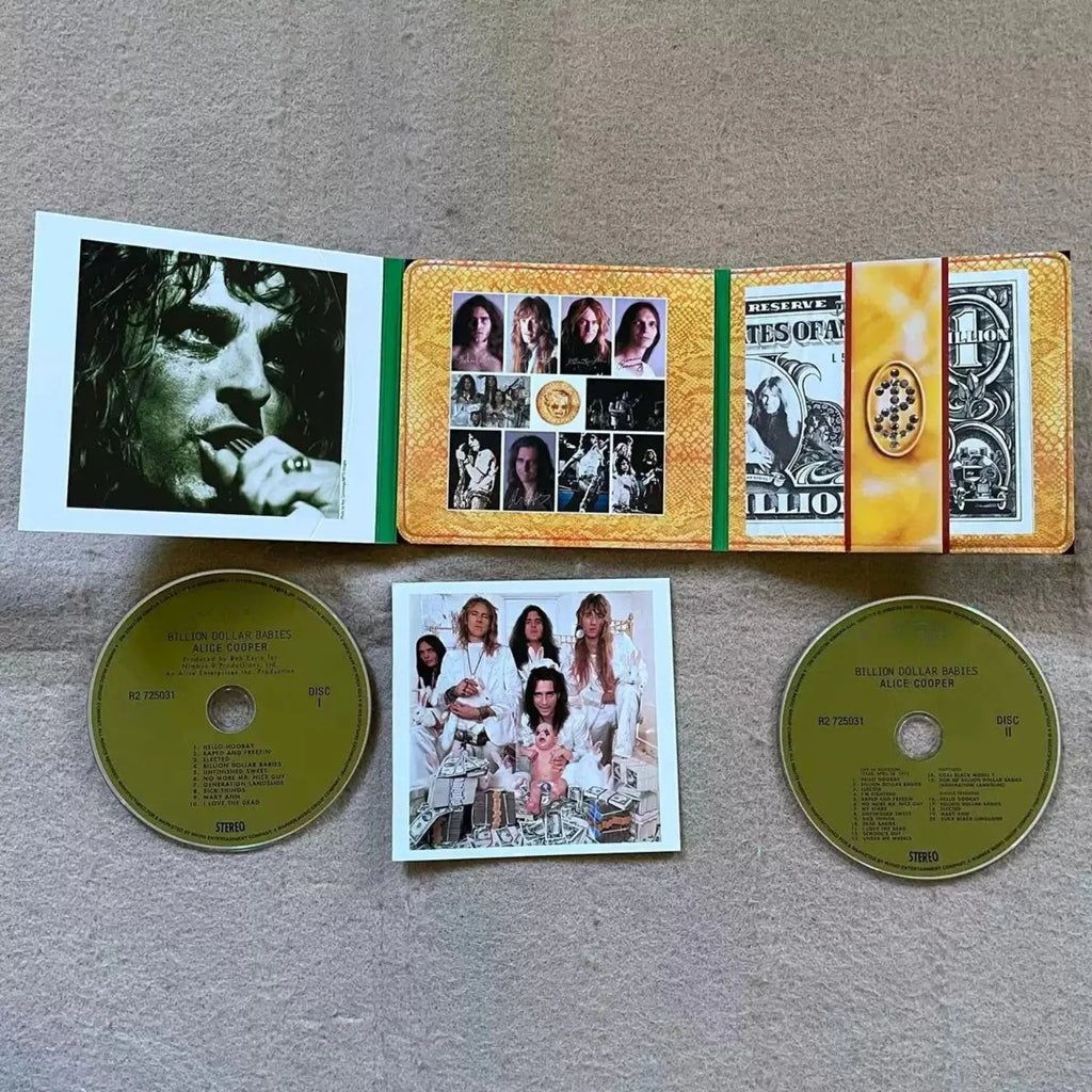 Vintage Rock Remastered Compilation CD Snake Skin Texture Emblem Design High-Fidelity Live Performance Audio Disc for Rock Fans Qme