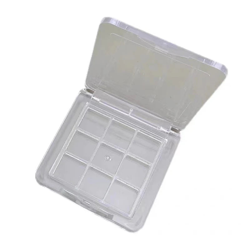 9 Grids Empty Eyeshadow Case Palette Eye Makeup Storage Dish Women Qme