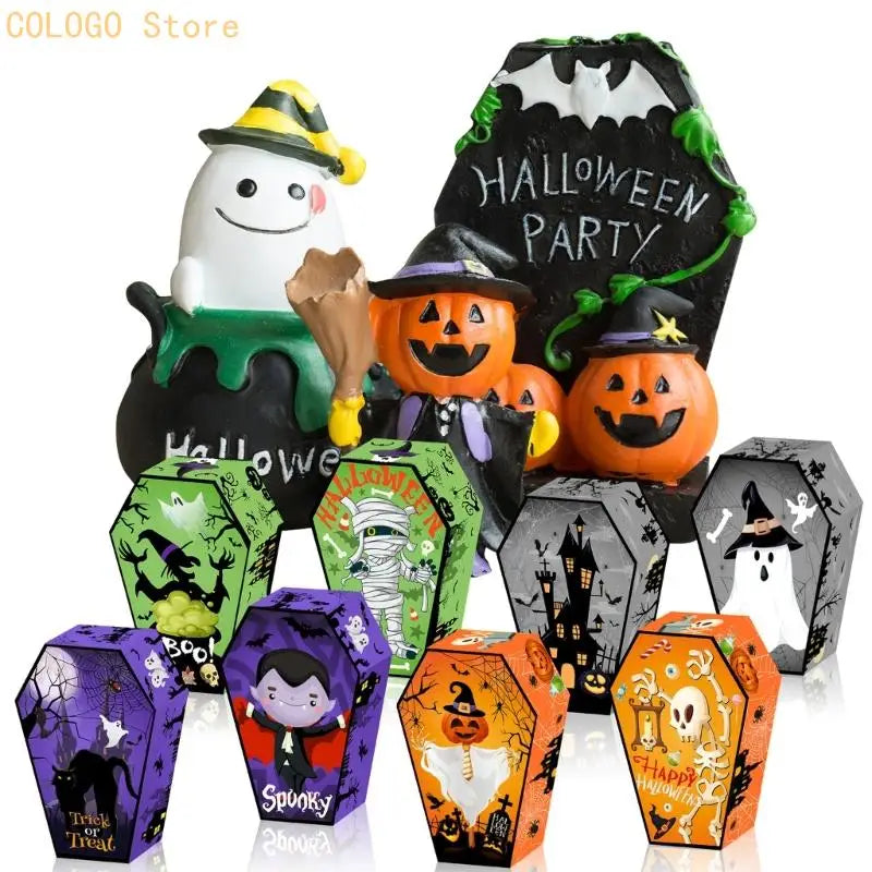 Halloween Themed Candy Packaging Boxes 250GSM Cardstock Party Qme