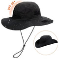 Waterproof Hiking Hat UV Sun Protection Windproof Breathable Fishing Qme black