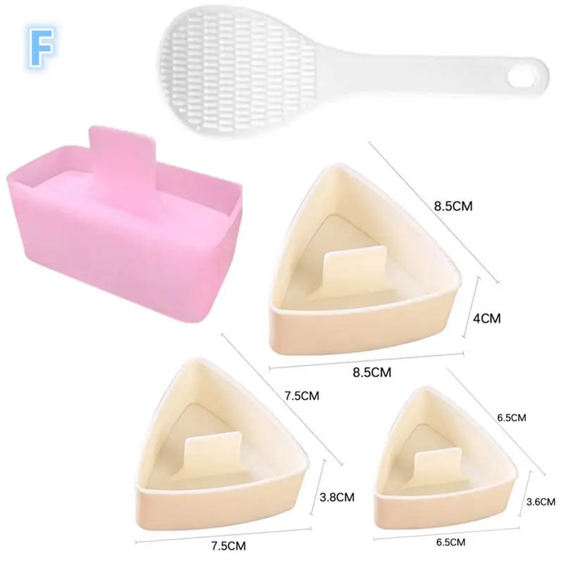CC11Onigiri Mold Home Kitchen Food Utensils 4- Sushi Press Convenient Qme F