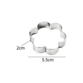 Flower-shaped Tart Mold Hole Ring Stainless Steel Bottom Tower Fruit Qme B