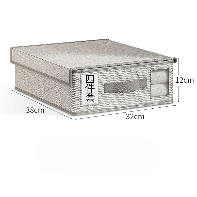 Creative Bed Sheet Storage Box Clothing Fabric Organizer Wardrobe Qme C