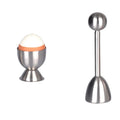 Stainless Steel Egg Opener Shell Opener Egg Head Eggshell Cutter Egg Cup Holder Multi-purpose Egg Tool Kitchen Gadgets Qme 2pcs