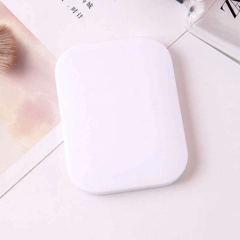 Comb Girl Makeup Tools Vanity Miror Small Mirror Solid Fashion Qme White
