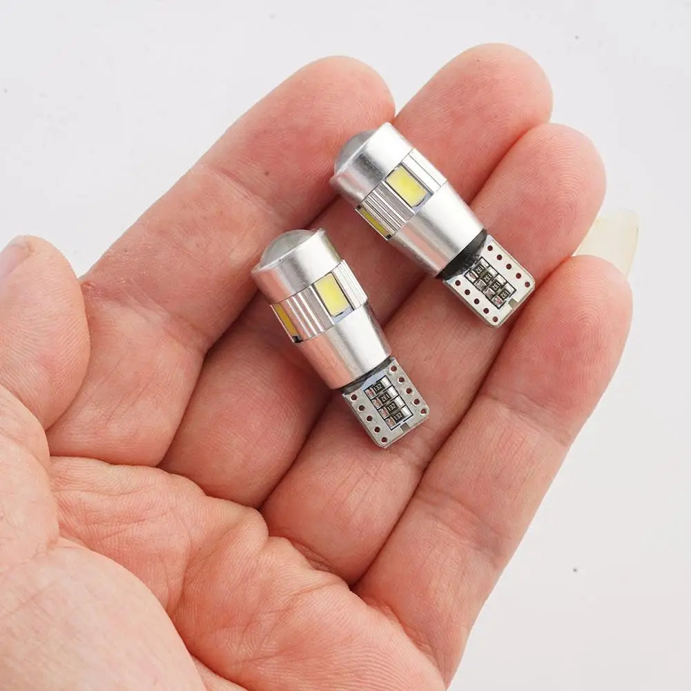 T10 LED Bulbs CAN-bus Light Bulb Headlight Mini Design Car Interior Qme
