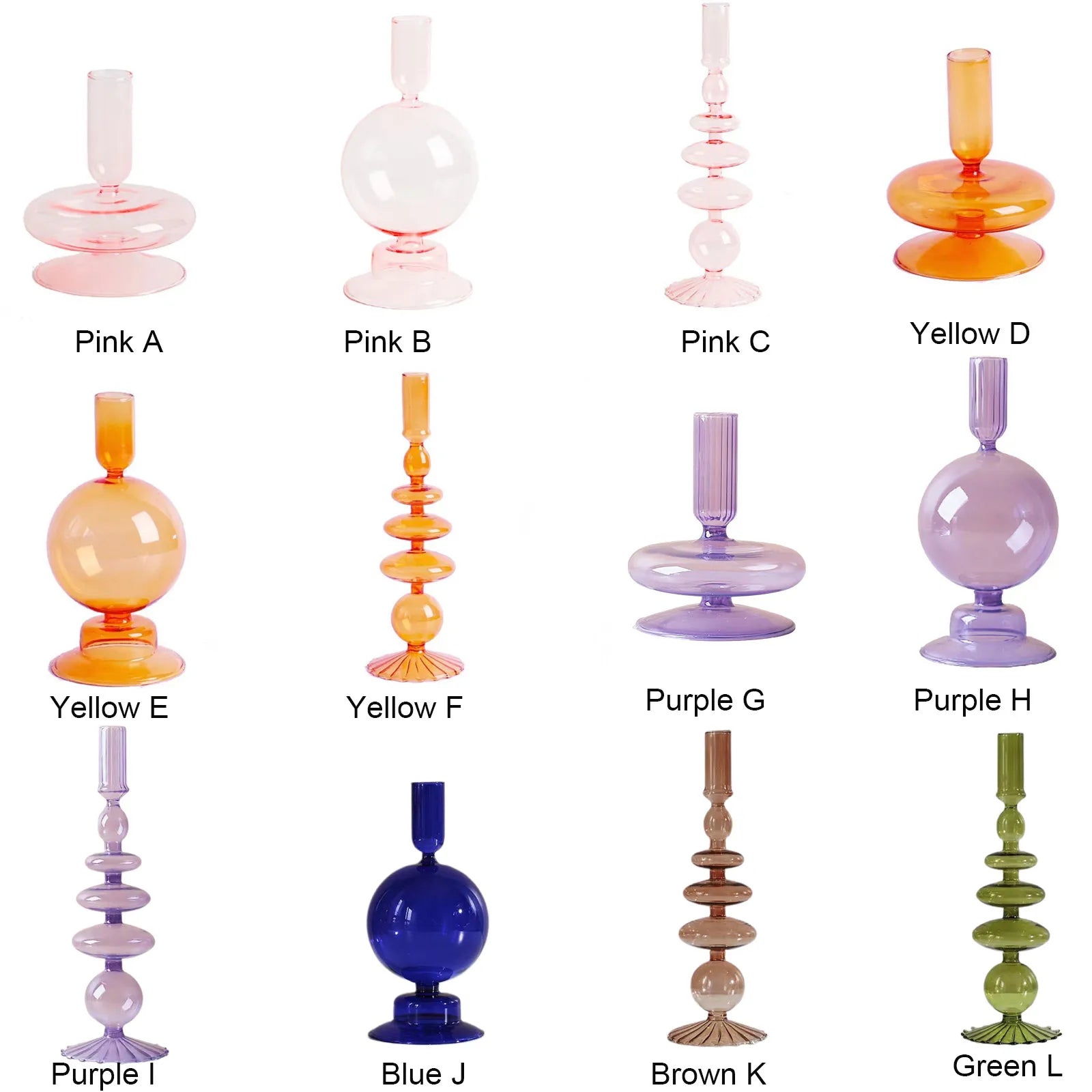Glass Vase for Centerpiece Modern Elegant Flower Vase Candle Holder for Wedding Home Decor Housewarming Gift Glass Vase Decor Qme