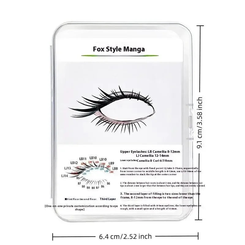 False Lash Trial Card Professional Try-on Effect Lashes Display Board Qme
