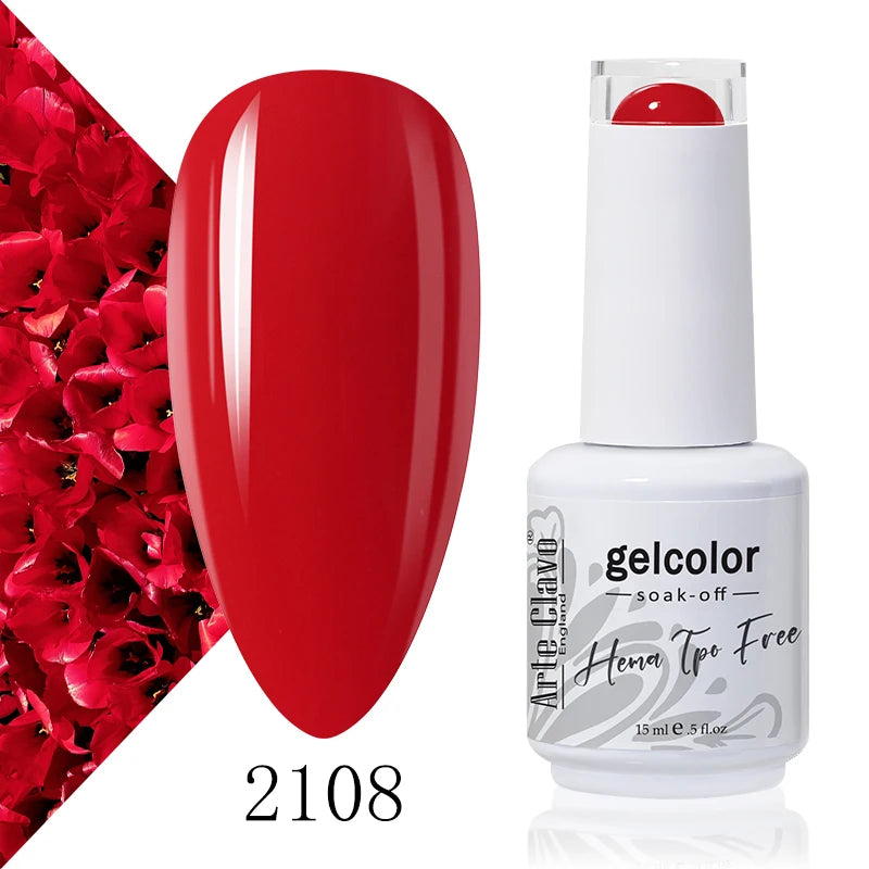 Arte Clavo Colourful Gel Nail Polish Art Varnishes Macaron Semi