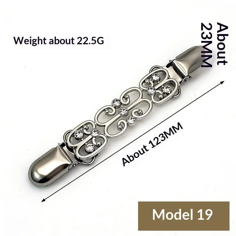 Elegant Sweater Clips Retro Back Cinch Shawl Cardigan Collar Clip To Tighten Dress Pant Waist Tightener For Women Girls Clothing Qme A19