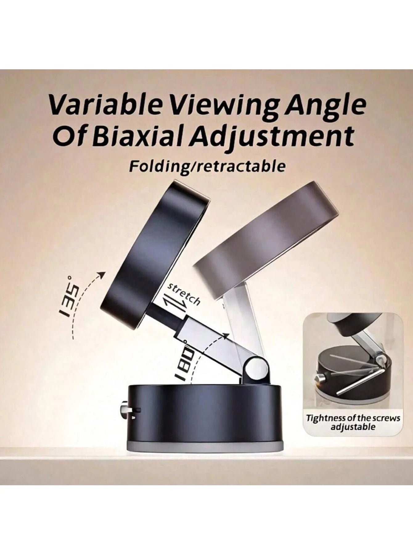 Vacuum Magnetic Phone Holder Desktop Foldable Extendable Lazy Car Qme