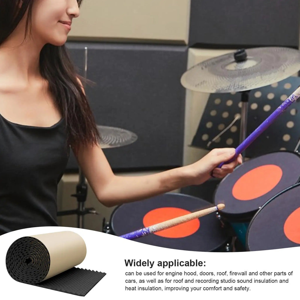 Noise Dampening Panels Sound Dampening Pads Acoustic Panels Noise Reduction Panels Waterproof Sound Barrier Self-Adhesive Sound Qme