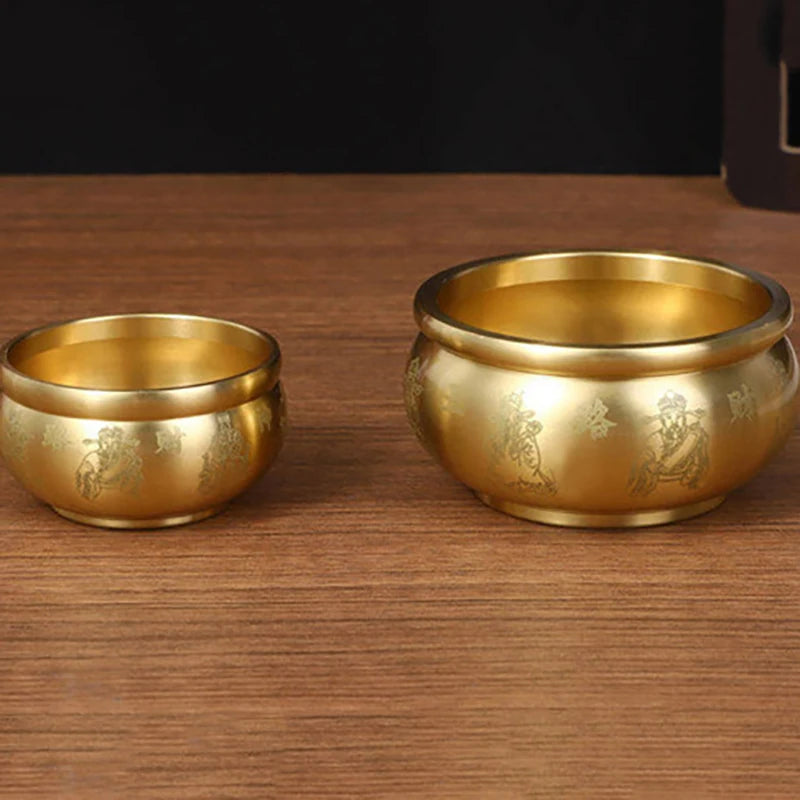 Treasure Bowls Desktop Small Ornament Home Decor Cornucopia Brass Qme