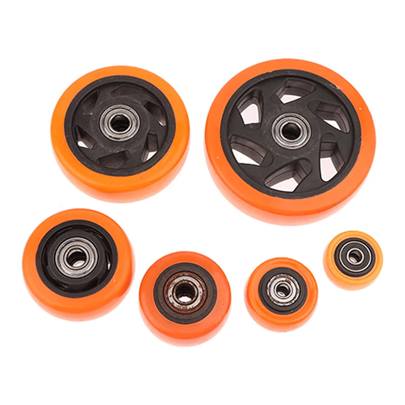 PVC Caster Wheel Double Bearings Load Capacity Wear Resistance Qme 2.5in
