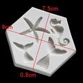 Silicone Handmade Molds Mermaid Fish Tail Marine Life Fondant Qme A