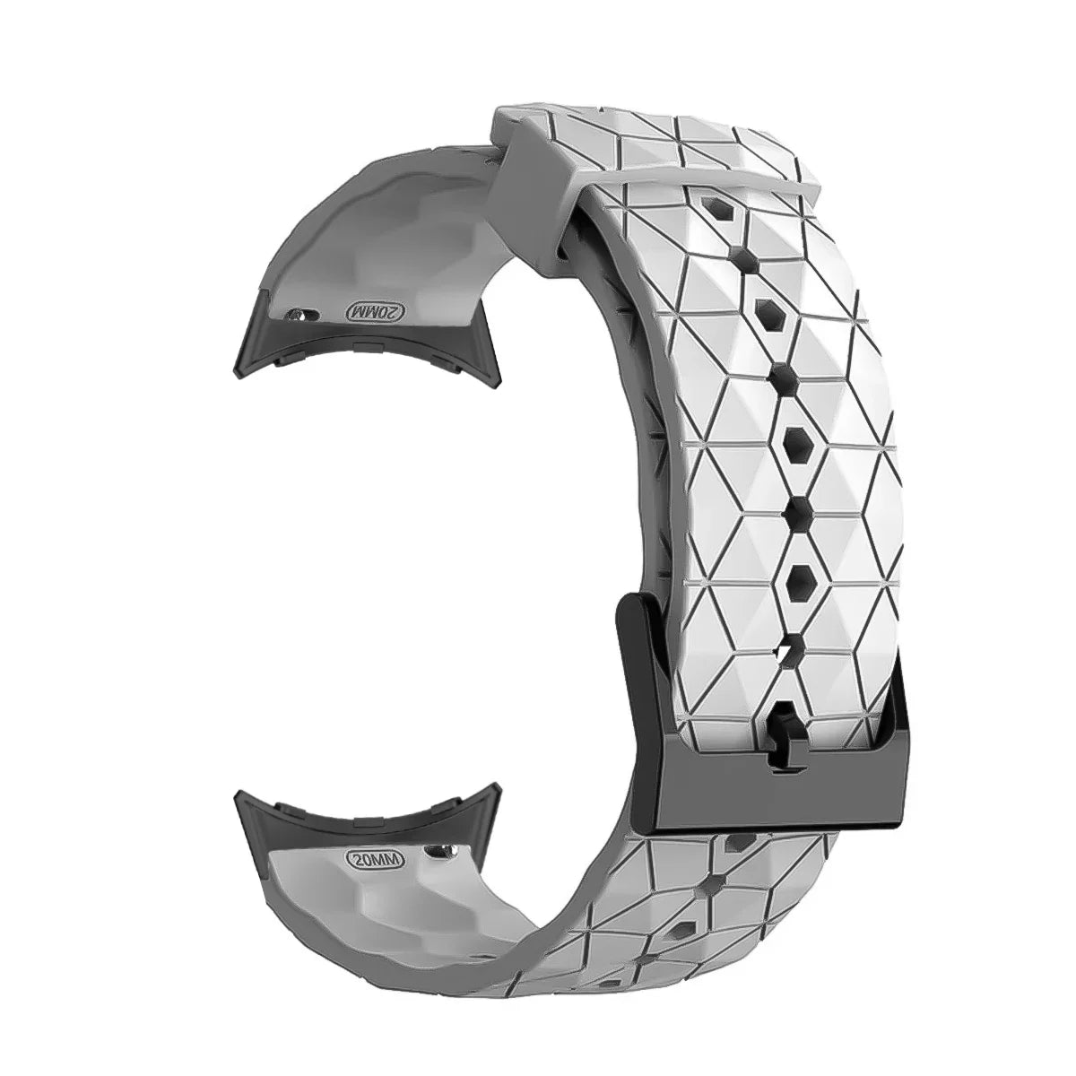Silicone Strap for Google Pixel Watch 2 Watch Strap Bracelet correa Replacement for Google Pixel Watch 1 41mm Sport Band Qme Gray for pixel watch 2