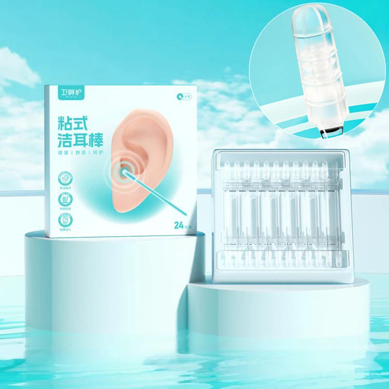 Reusable Sticky Ear Swabs Soft Silicone Wax Removal Tool Safe Qme
