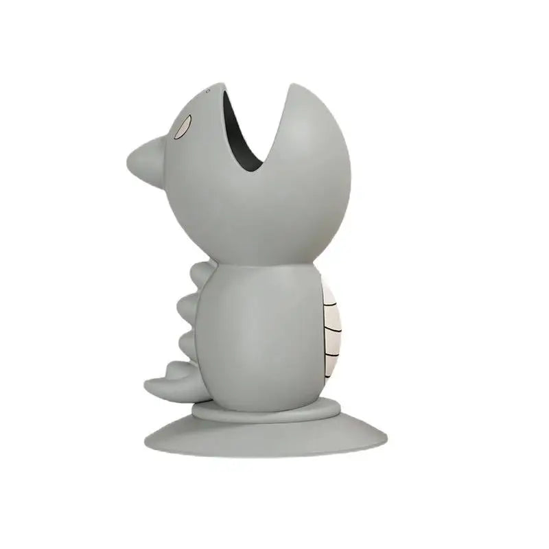 Travel Toothbrush Protective Cover Multifunctional Cartoon Silicone Qme Gray