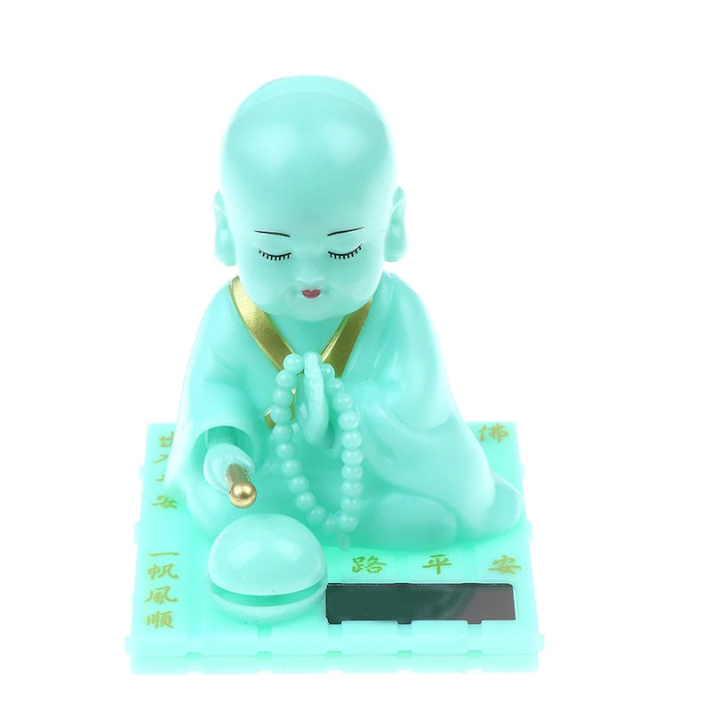 Little Monk Buddha Head Toy Car Ornament For Desk Home Decor Qme A1