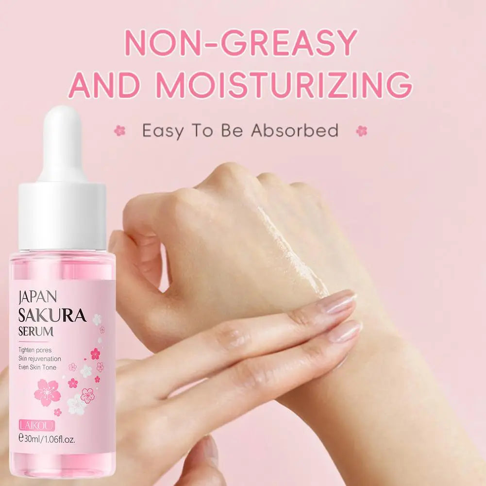 LAIKOU Sakura Face Fluid Essence Moisturizing Skin Shining Cherry Qme