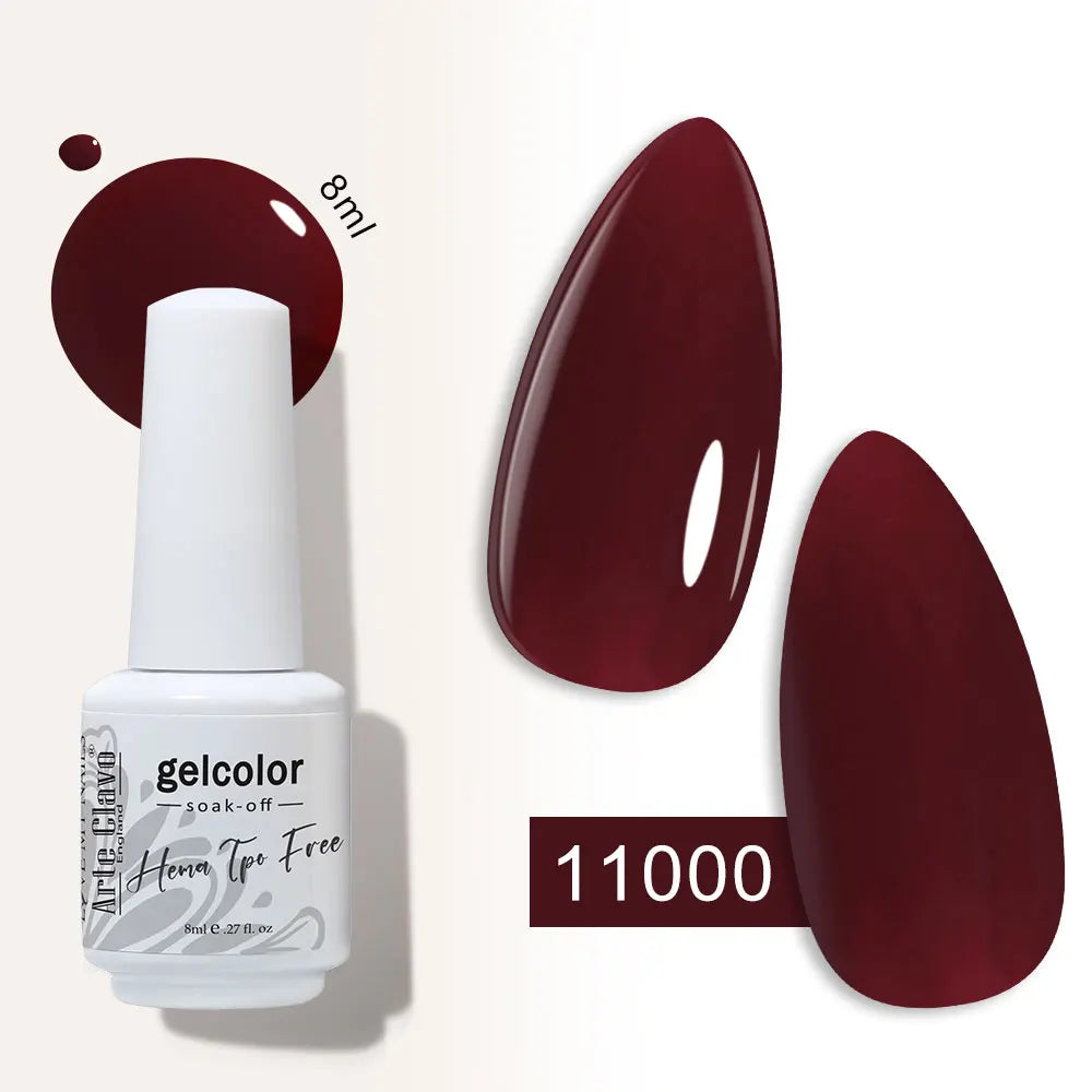 Arte Clavo Semi-permanent Gel Nail Varnish 180 Colors Semipermanent