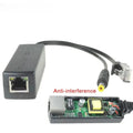 2pcs 48V To 12V PoE Splitter Anti-interference 15W POE Adapter Cable Power Supply Module DC5.5*2.1mm Connector for IP Camera Qme Black