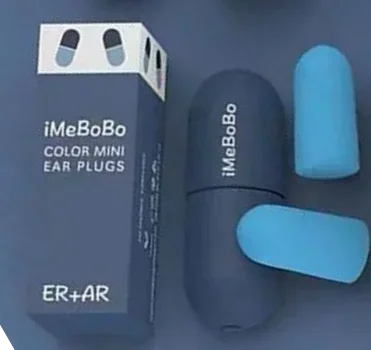 Anti noise, sleep - learning, special, professional, super sound insulation, anti snoring, sleep to work capsule earplug Qme Haze Blue