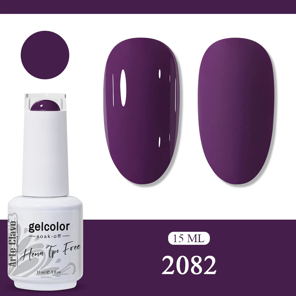 Arte Clavo Neon Rainbow Colors Gel Nail Polish Semi Permanent Art UV
