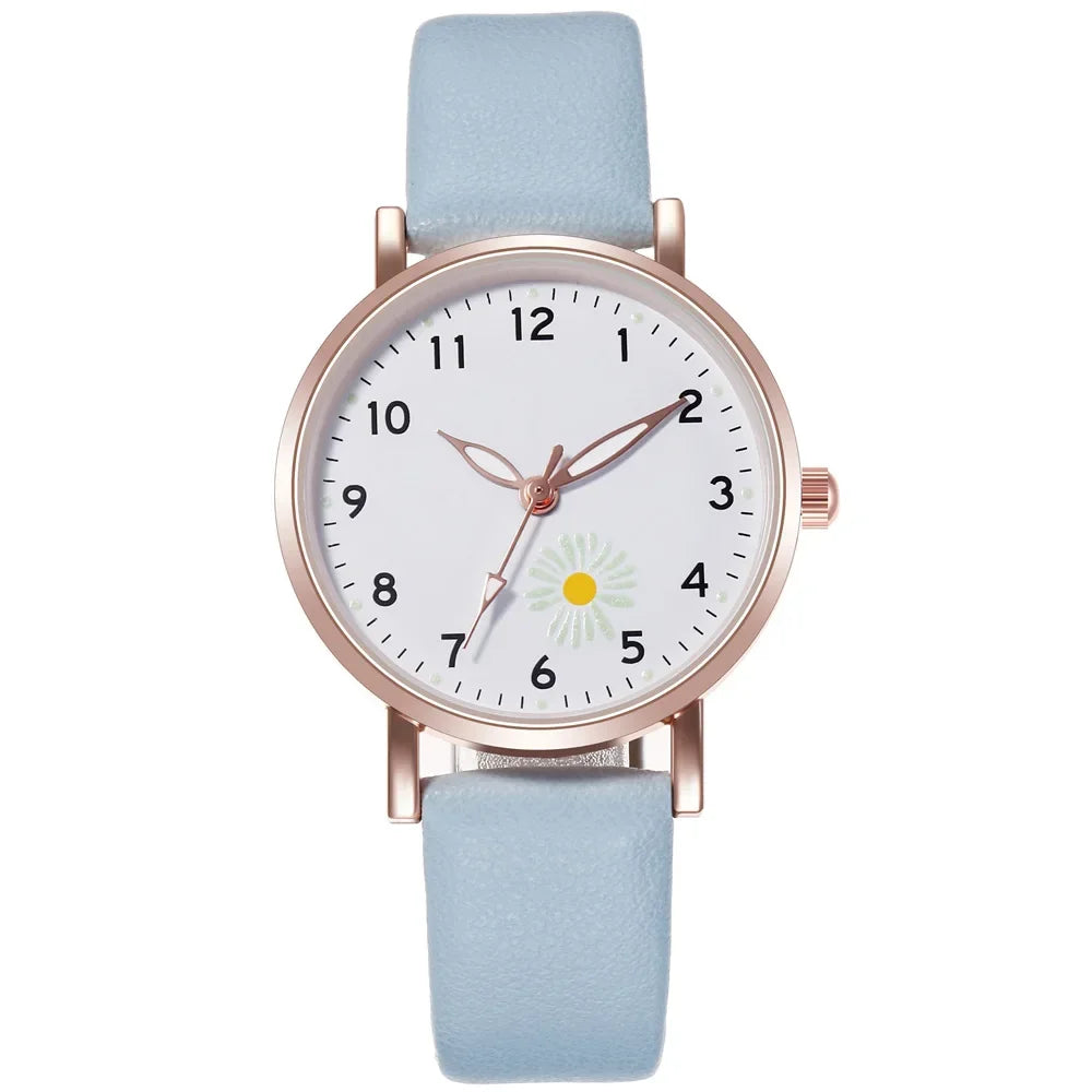 Trendy Ladies Wrist Watches Luminous Women Simple Watches Casual Leather Strap Quartz Watch Clock Montre Femme Relogio Feminino Qme 6