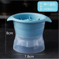 Whiskey Round Large Ice Hockey Mold Maker Kitchen Spherical Silicone Qme Blue A pair