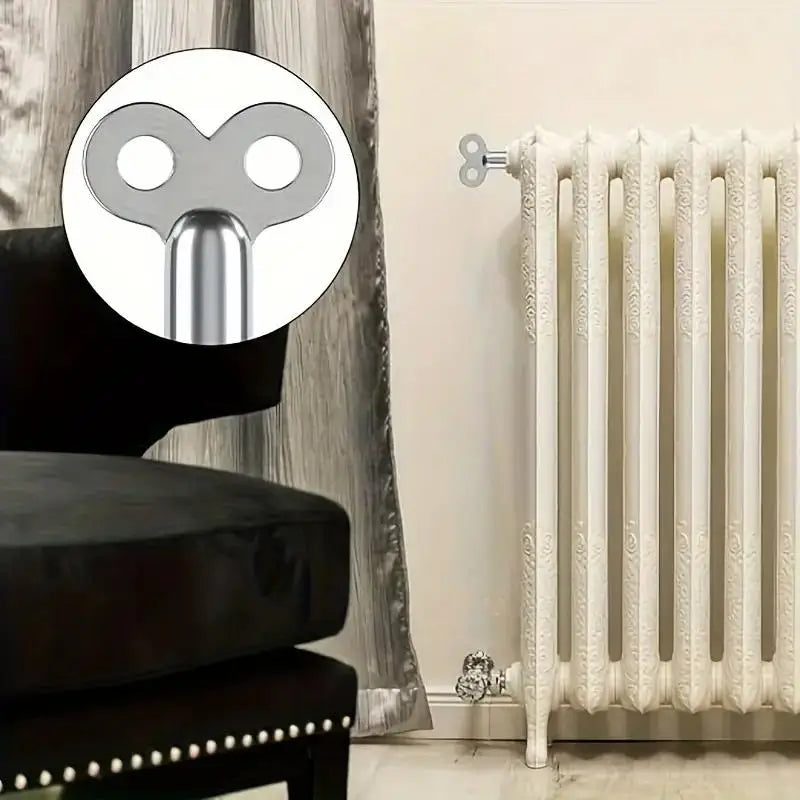 1/2Pcs Zinc Alloy Radiator Key, For Bleeding Air From Radiators,Square Socket Air Vent Valve Tool ,Heating Systems Accessories Qme