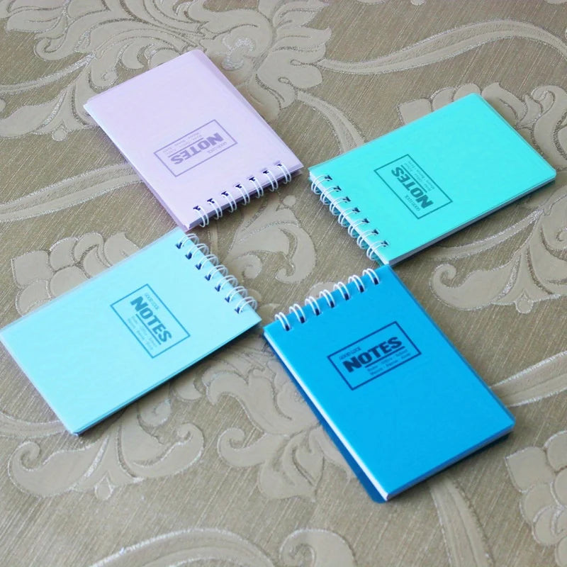 4pcs/8pcs/12pcs Mini Spiral Notebook Set, A7 Pocket Size Lined Notepads, Portable Memo Pads for Students & Office Qme