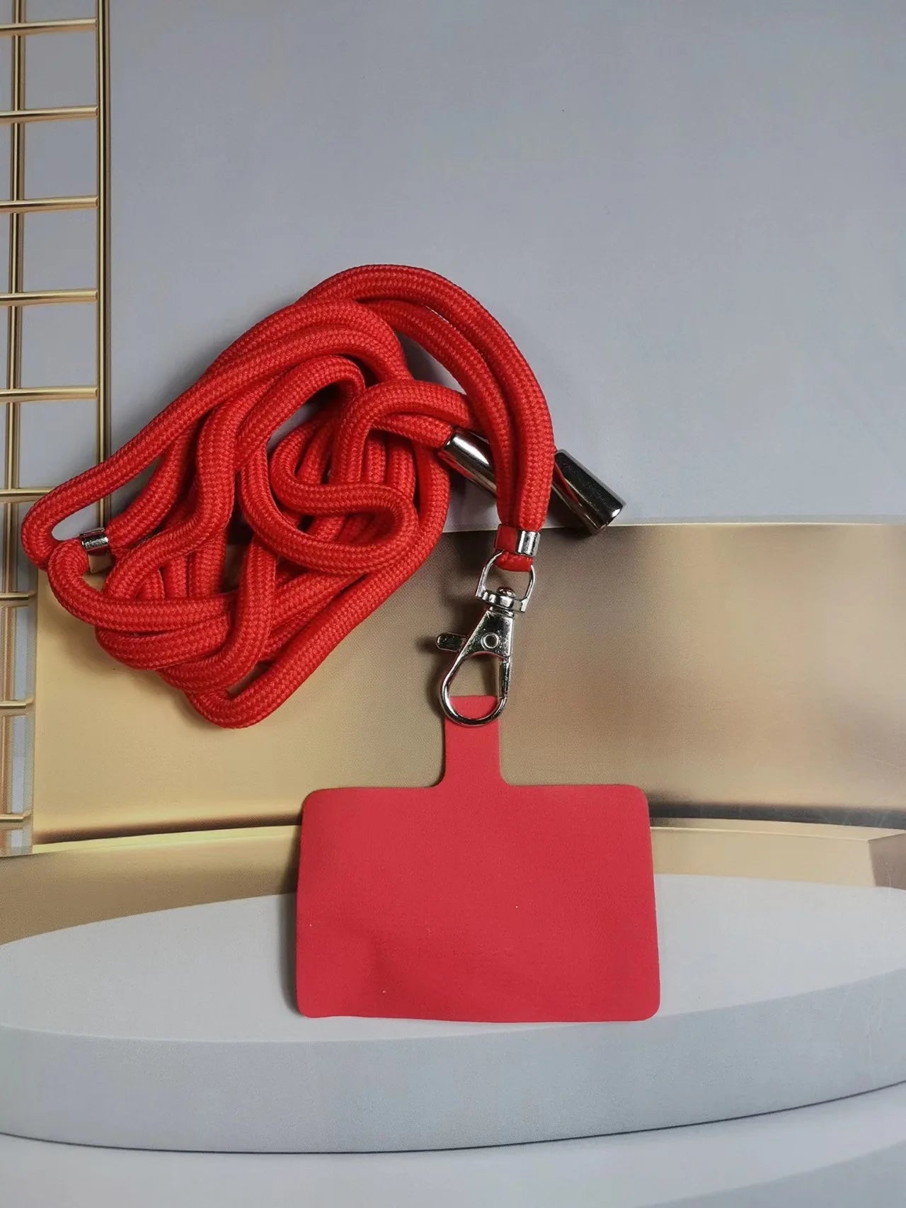 2Pcs Universal Adjustable Phone Lanyard Strap Mobile Phone Hanging Rope Neck Straps Anti-lost Lanyards Cell Phone Accessories Qme 2pcs red