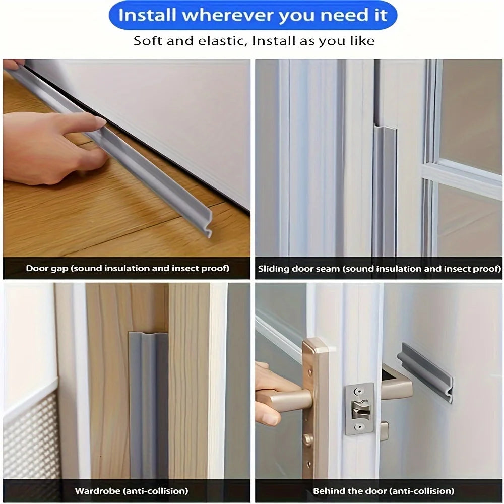 1 roll of self-adhesive weatherproof sealing strip for doors and windows - for dust, rain and noise reduction sealing tape Qme