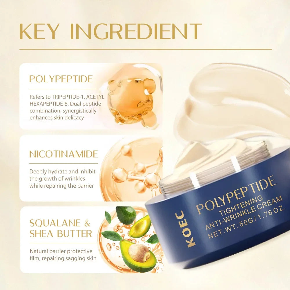 Peptide Firming Cream Facial Hydrating Moisturizing Moisturizer Anti Aging Face Cream Whitening Creams Qme