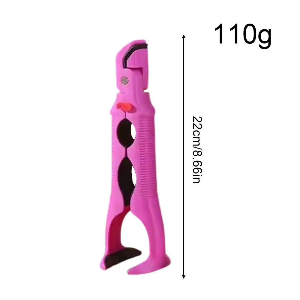 3In 1 Hot Plate Gripper Multi-angle Anti-Scald Bowl Holder Clip Hot Plate Grabber Tool With Lock Kitchen Tools Qme Red